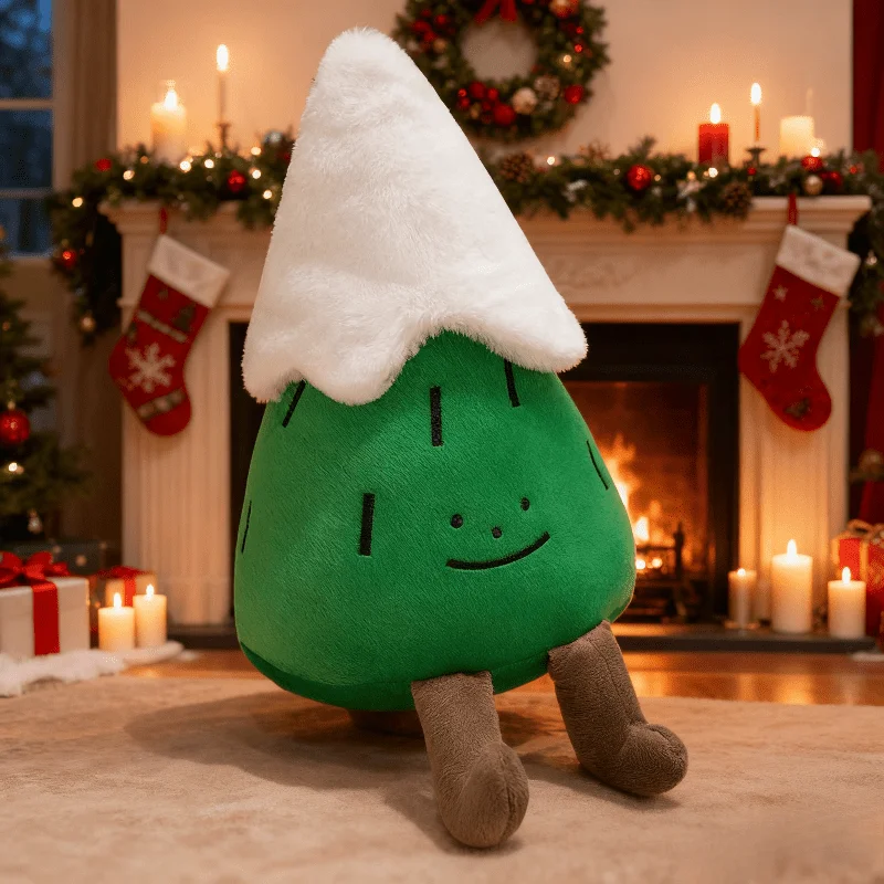 Bonito árvore de natal travesseiro cura-estilo árvore de natal brinquedo de pelúcia criativo casa sofá e quarto ornamento decorativo