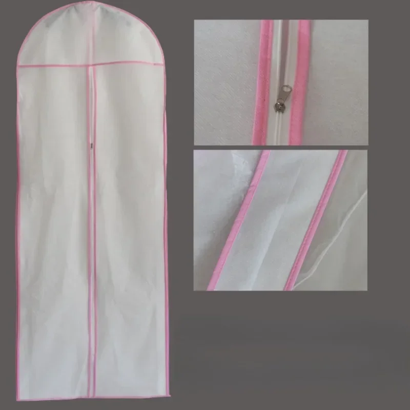 

180cm Wedding Dress Bag Clothes Hanging Garment Dress Clothes Suit Coat Dust Cover Home Storage Bag For Wedding Dresses