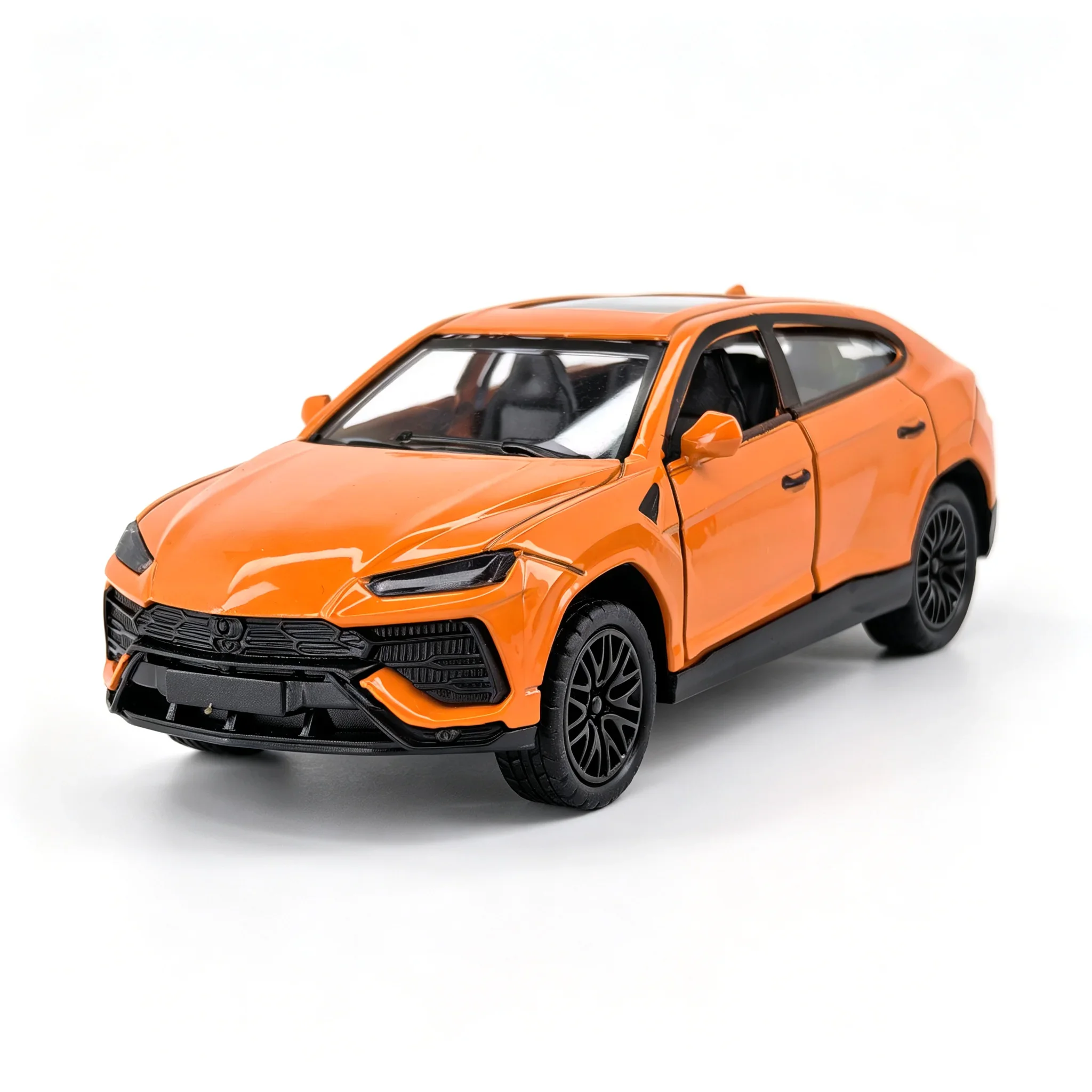 Alloy Coupe Scale Model Car, Openable Doors Realistic Interior Collectible Ornament