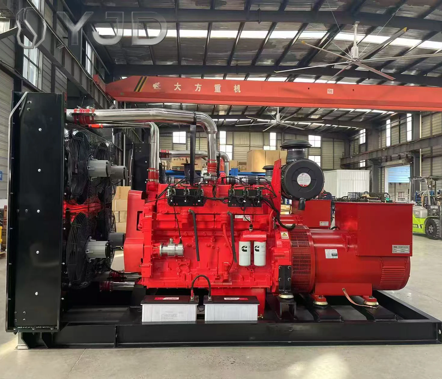 Factory Price Natural Gas & Biogas Open Type 300kW 375kVA 380V/400V IP55 80% Efficiency Gas Generator Set