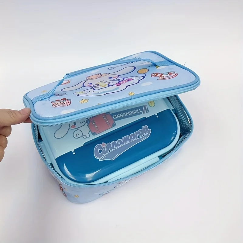 Borsa termica per il pranzo con personaggio dei cartoni animati Sanrio-scatola termica in tela resistente all\'acqua con simpatica borsa per la