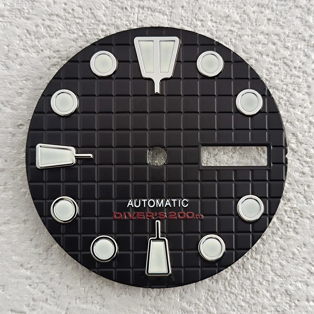 Quadrante NH36 Quadrante dell'orologio quadrante luminoso verde Adatto per accessori per orologi con movimento NH36 Strumento di riparazione dell'orologio