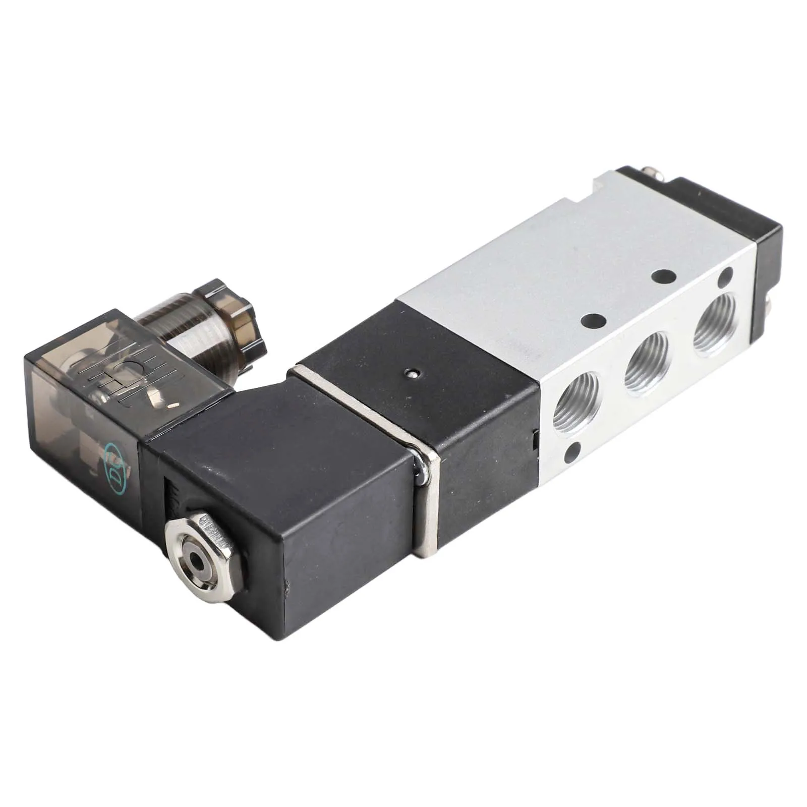 تحكم فعال وسلس مع 4V11006 5 طريقة 2 موقف PT18 بوصة تيار مستمر 24 فولت صمام هواء الملف اللولبي الكهربائي الهوائي #5