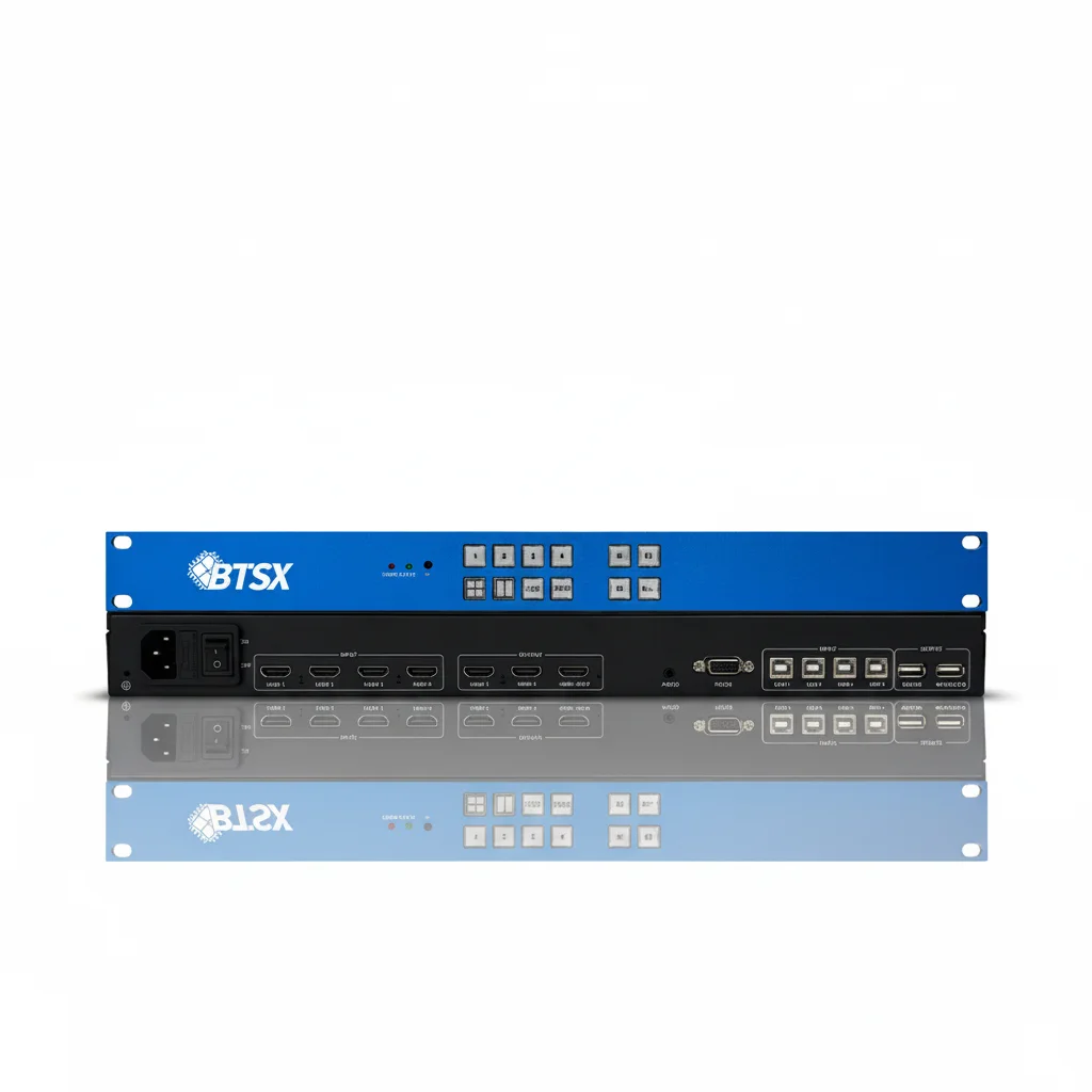 BIT-MV-U1-MD403 4K60 HDMI Multer with KVM Function 4 Input 3 Output Support Multi-Window Combination
