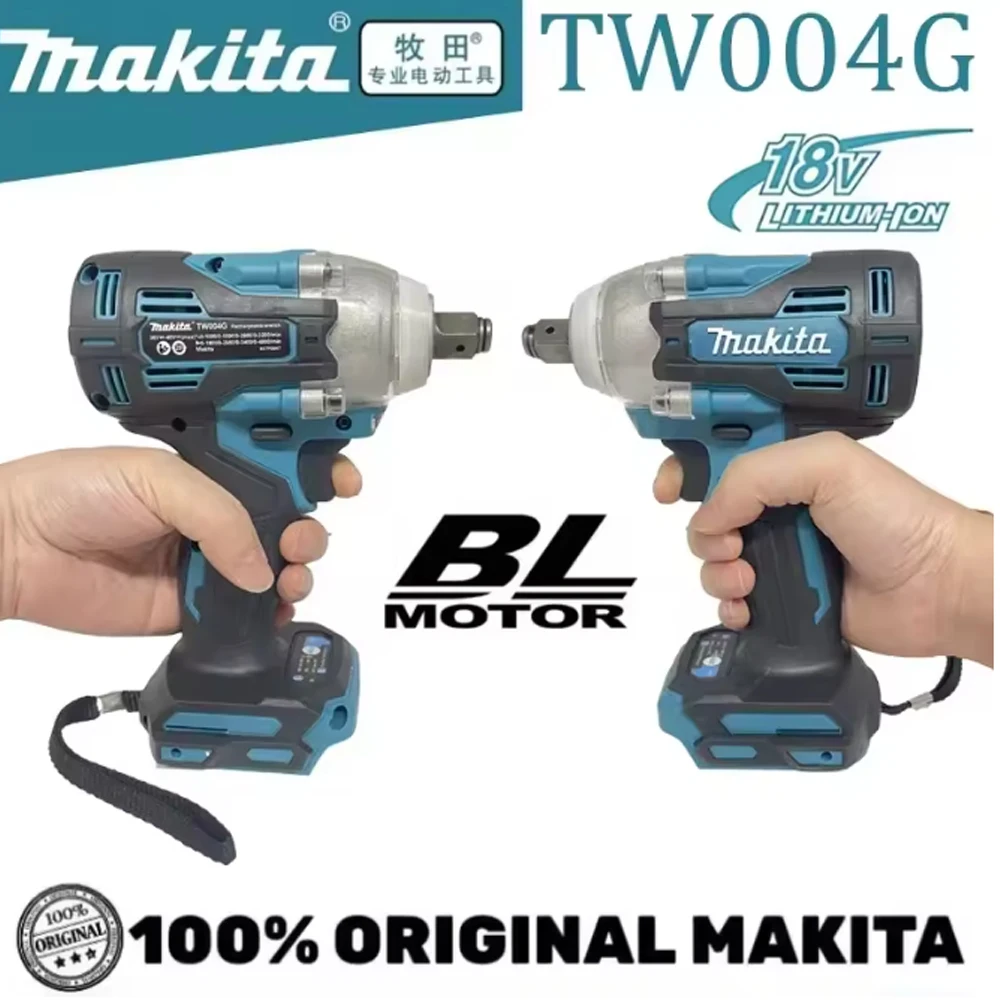 

Original Makita18V TW004G Electric Brushless Electric Wrench High Torque Impact Wrench, Wind Cannon Auto Repair Electric Too