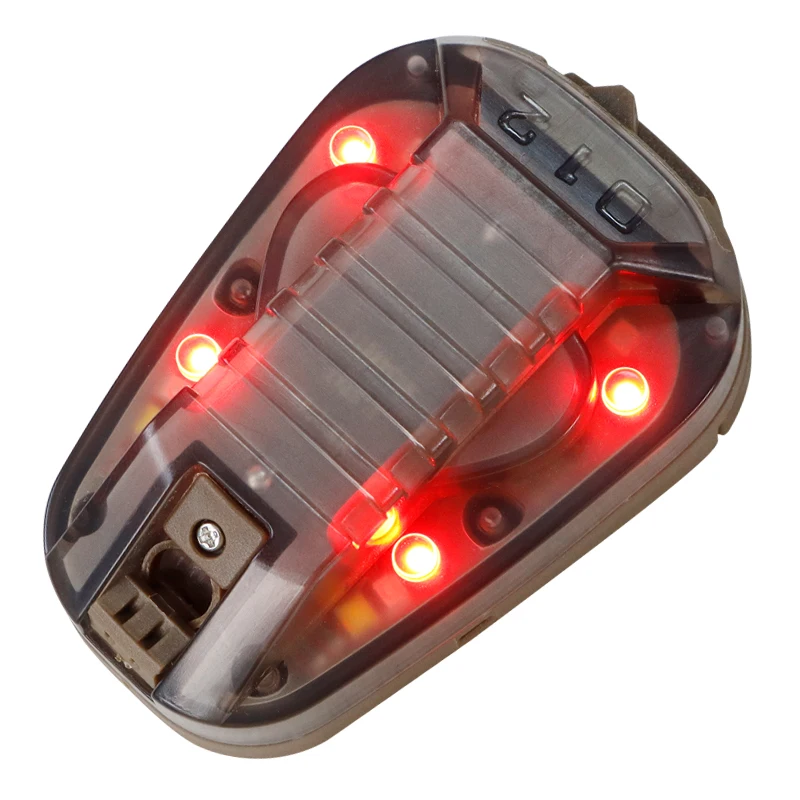 Sport Helm Licht Strobe Outdoor Wandern Jagd Überleben Sicherheit Signal Flash LAMPE Wasserdichte Taktische Helm Marienkäfer Licht