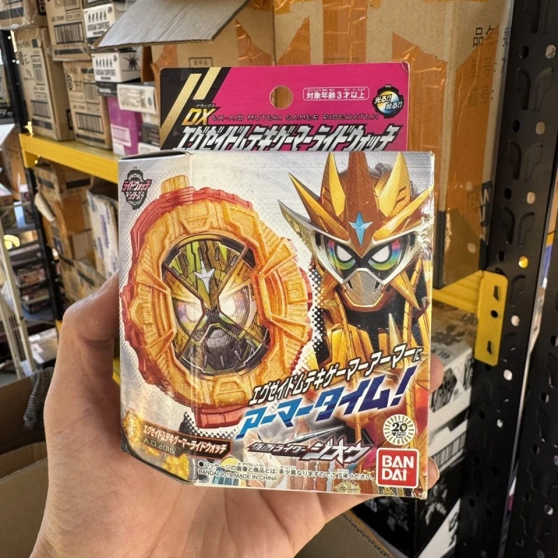 

Bandai Dx Kamen Rider Zi-O Muteki Gamer Ridewatch-Ex-Aid Ultimate Form, аксессуар-трансформер, реквизит для косплея, игрушка в подарок