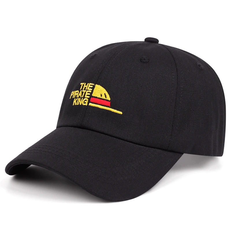 The pirate King letter embroidery vintage distressed baseball caps women men Fashion outdoor casual duck hats