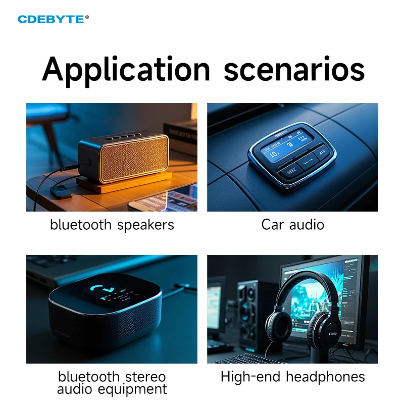 BLE5.1/5.2 Модуль передачи звука QCC5125/QCC3040 CDEBYTE EWM104-BT3040/BT5125 LDAC APTX-HD APTX ANC ECNS