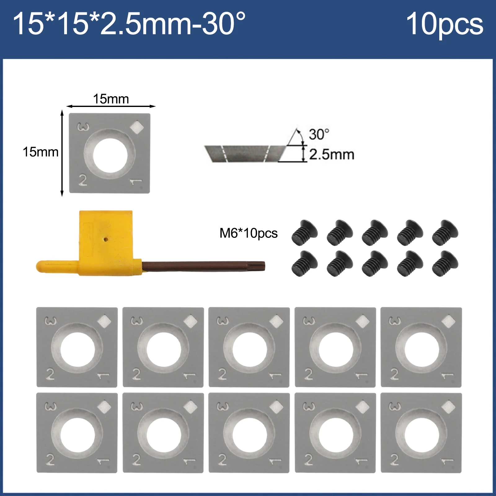 

DIY Crafting Woodworking Projects Wood Turning Tools Machine Tool Spindle Turning Blade 2.5mm Thickness 4-Sided Shape