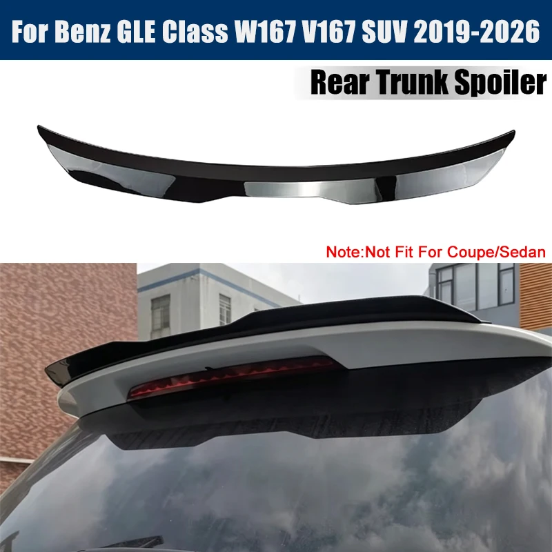 Rear Trunk Spoiler Roof Wing Racing Sport Splitter Exterior Part For Mercedes Benz GLE Class W167 V167 SUV 2019-2026 2020 2021