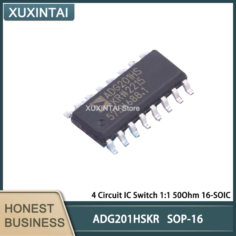 

5Pcs/Lot New Original ADG201HSKR ADG201 4 Circuit IC Switch 1:1 50Ohm 16-SOIC