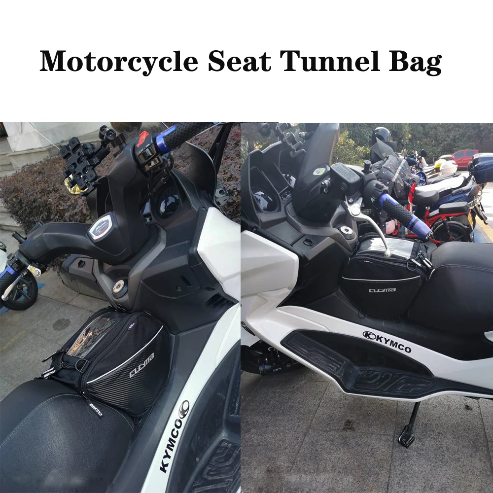 

CUCYMA Motorcycle Scooter Tunnel Seat Bag For KYMCO Xciting 250 300 400 400S Nikita AK 550 People S400 Saddle Bags Pedal Parts