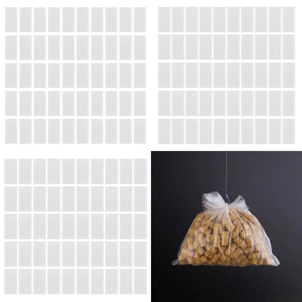 

U2JB Pack of 50 Fishing Baits Dissolving Bag Quick Dissolve Baits Pouches for Carp Fishing, Fishing Water Soluble Baits Bag