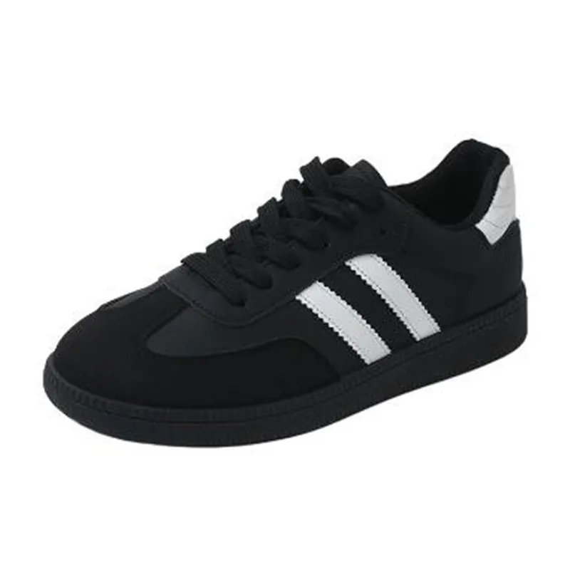 New Retro Round Head Soft Leather Shoes 2026 Spring Style Versatile Breathable Lightweight Agan Sports Shoes for Couples Sneaker