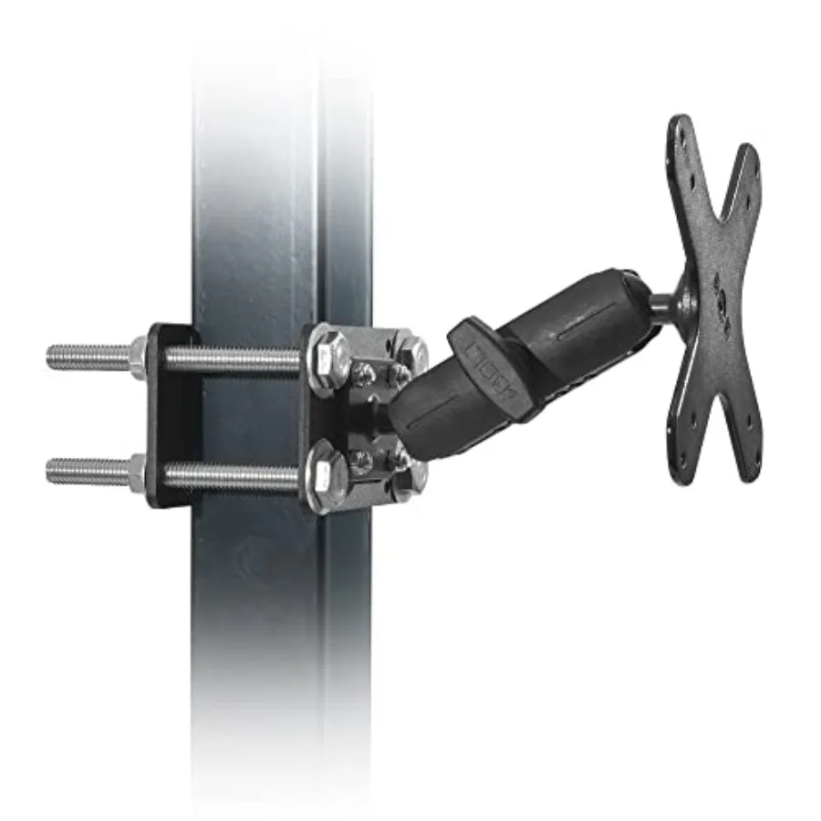 VESA 75x75 mm/100x100 mm Monitor Pillar Bracket Mount for Warehouse Vehicles Inventory Management and Material Handling Steel B