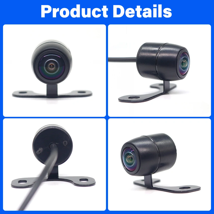 Universal Front Rear View Car Camera Butterfly AV Plug HD Night Vision Wide Angle Waterproof Reverse Aid for Sedan SUV Truck