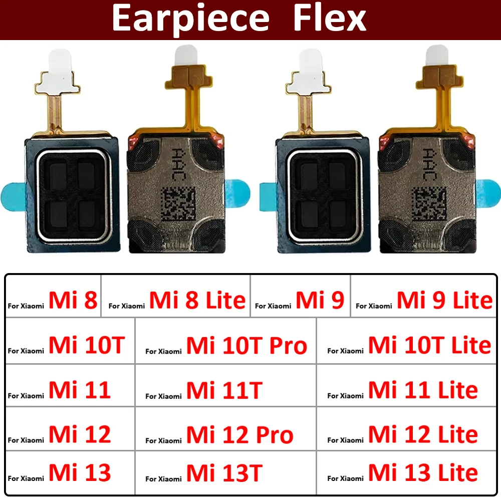 

New For Xiaomi Mi 8 9 10 10T 11 11T 12 13 13T Pro Lite Earpiece Ear Speaker Sound Receiver Flex Cable
