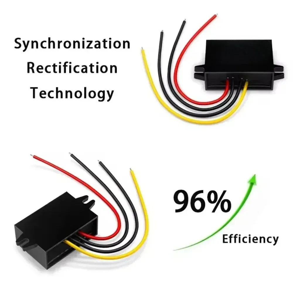 15-90V to 12V 1-5A Step Down DC Converter Voltage Regulator for Golf Cart Club Car Audio LED Strip Light 24V 36V 48V 60V 1A 3A