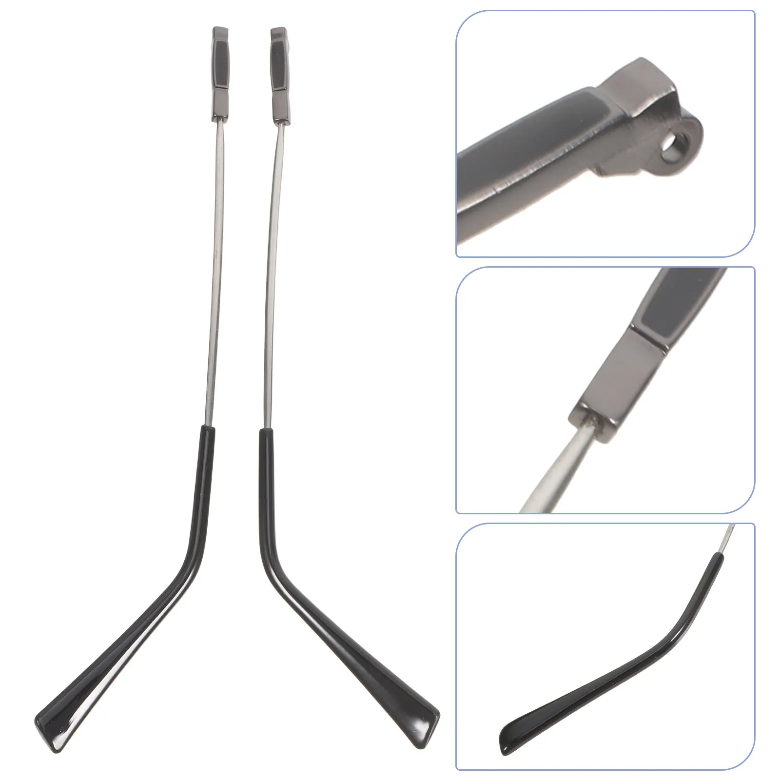 

1Pair Universal Metal Glasses Arm Replacement Sturdy Eyeglasses Temple Legs Anti-Slip Comfortable Fit for Sunglasses Glasses