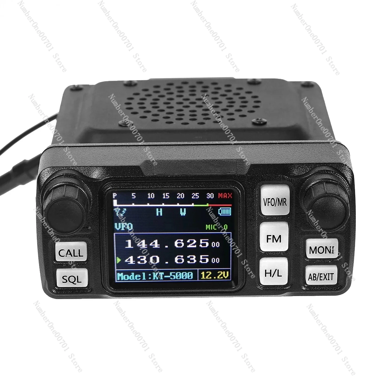 QYT KT-5000 Car Mini Radio, 25W Dual Band  Talkie with Separable Panel