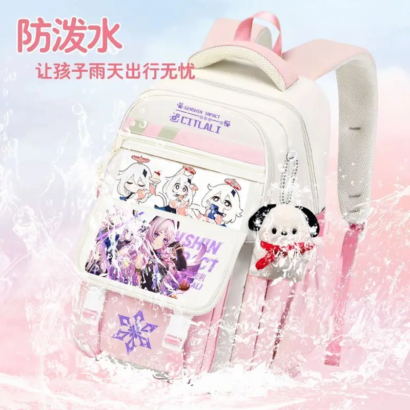 Genshin Impact Dream Of The Moon Rui Xiaska Anime Pain Bag High Middle School Student Spine Protection Versatile Double Should