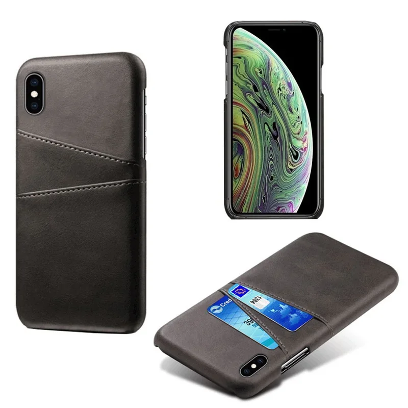 Pu-leder Brieftasche Karte Halter Telefon Fall Für iPhone 16 15 14 13 12 Mini 11 Pro XS Max XR X 8 7 Plus SE 2022 2020 Kunststoff Abdeckung
