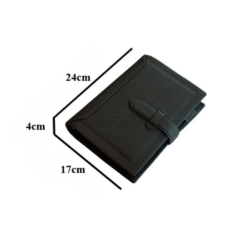Head Layer Cowhide Leather Notebook Large A5 Conference Notebook Bound Loose Leaf Business Office Notebook