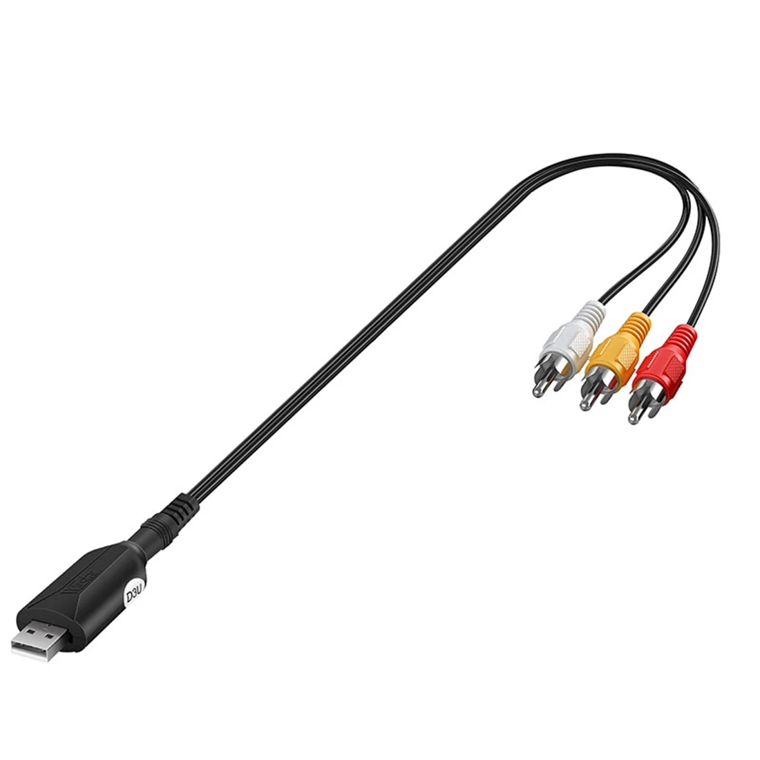 WIISTAR Scheda di acquisizione video USB VHS a RCA digitale a USB 2.0 Convertitore adattatore dispositivo di acquisizione audio Facile da collegare VCR DVR TV