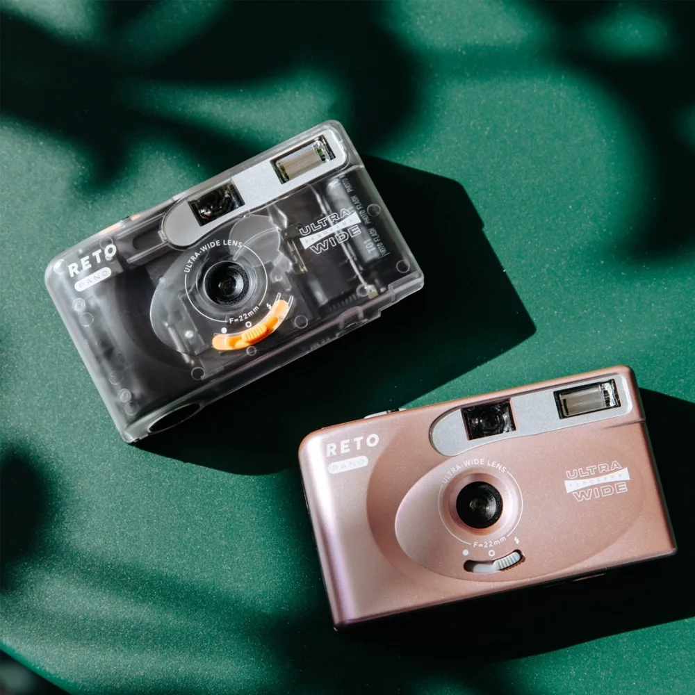 Original RETO PANO Film Camera 35mm Film Full Width Frame Reusable Daylight Film Camera - 22mm Wide Lens 135 Film Camera