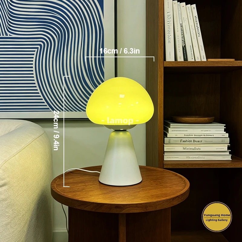 Hand Blown Murano Cove Mushroo - Mushroom Table Lamp ulasan dan harga
