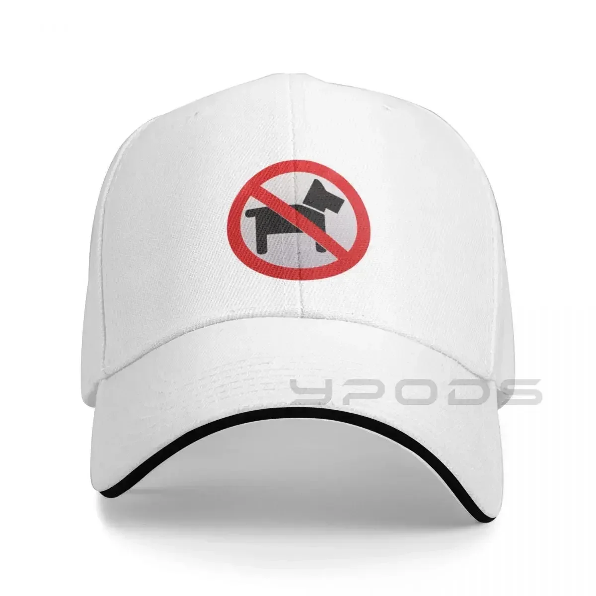 2026 New No Dogs Allowed Sign Baseball Cap Bobble Hat Mens Caps Women's
