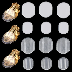 50pcs 8X10.5/11.5X14mm Clip-on Earring Pads Silicone Comfort Cushions for DIY Clips on Ear Non Piercing Jewelry Making