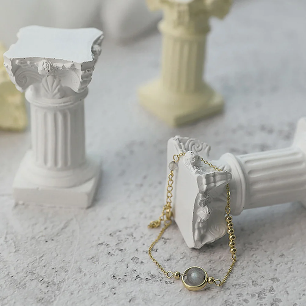 

4 Pcs Miniature Furniture Accessories for Miniature Furniture Resin Pillar Decorations Garden Statue