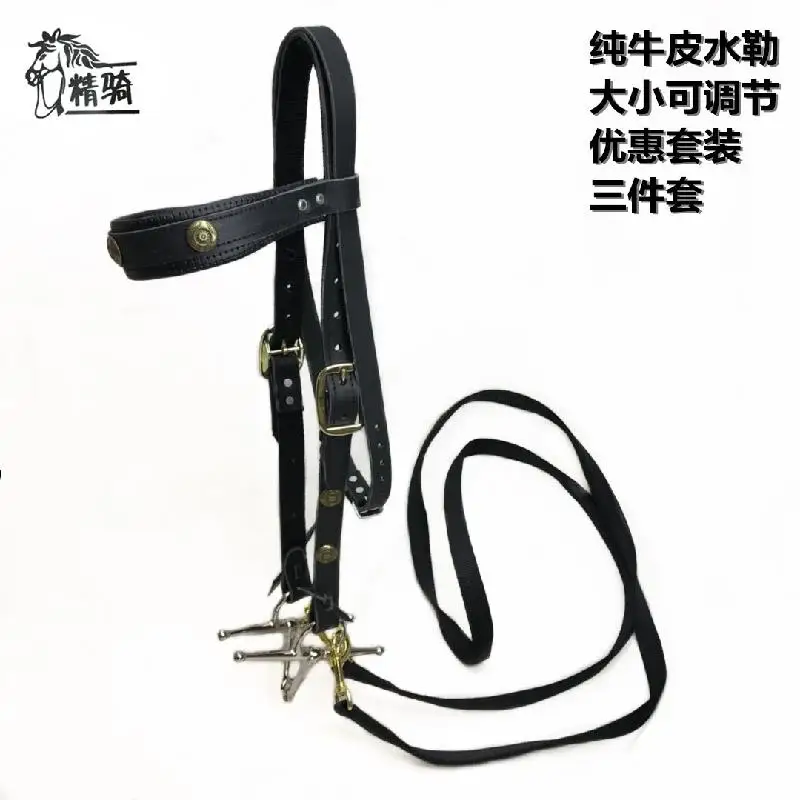 Ma Shui Le Zaumzeug, reines Rindsleder, Pferdebiss, Zügel, Mundkopf, feines Reiten, Pommel-Pferdeausrüstung, Reitsportbedarf