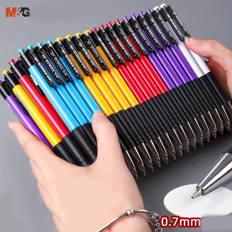 

M&G ballpoint pen press type 0.7MM,student and office use,high color ballpoint pen,wholesale
