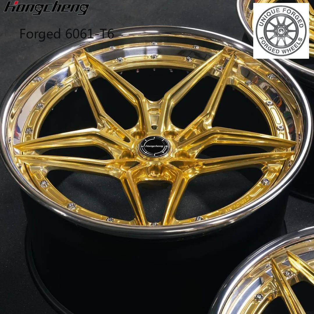 

New model of 26 Custom 2 3 Piece 5x114.3 5x130 5x120 5x112 Forged Aluminum Alloy Wheel Deep Dish Wheel for GTR