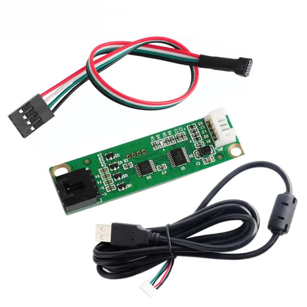 4 Wire Resistive Touch Controller USB Driver Card 1.0mm Dupont Cable Line for LCD Display Panel PC Peripherals Accessory Tool