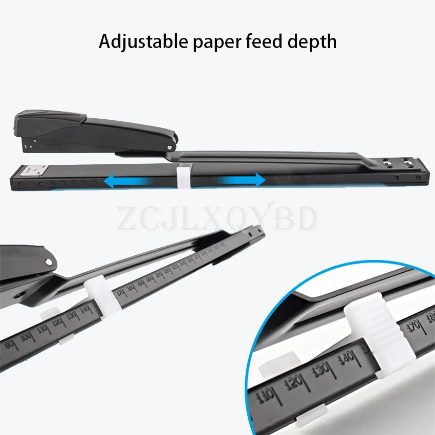 Long Reach Stapler Metal Long Arm Stapler Feed Depth 317mm A3 A4 Paper Book School Office Binding Supplies