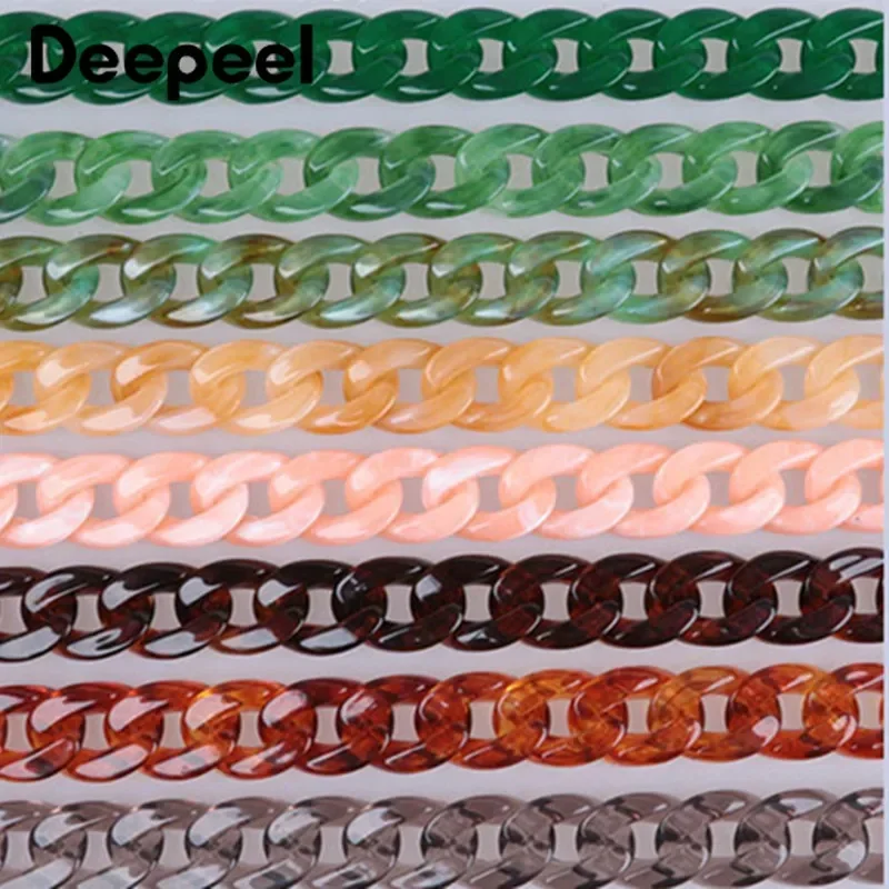 Deepeel 60cm Color Acrylic Bag Chain Straps Women\'s Handbag Shoulder Bags Strap Chains Purse DIY Replace Handle Accessories