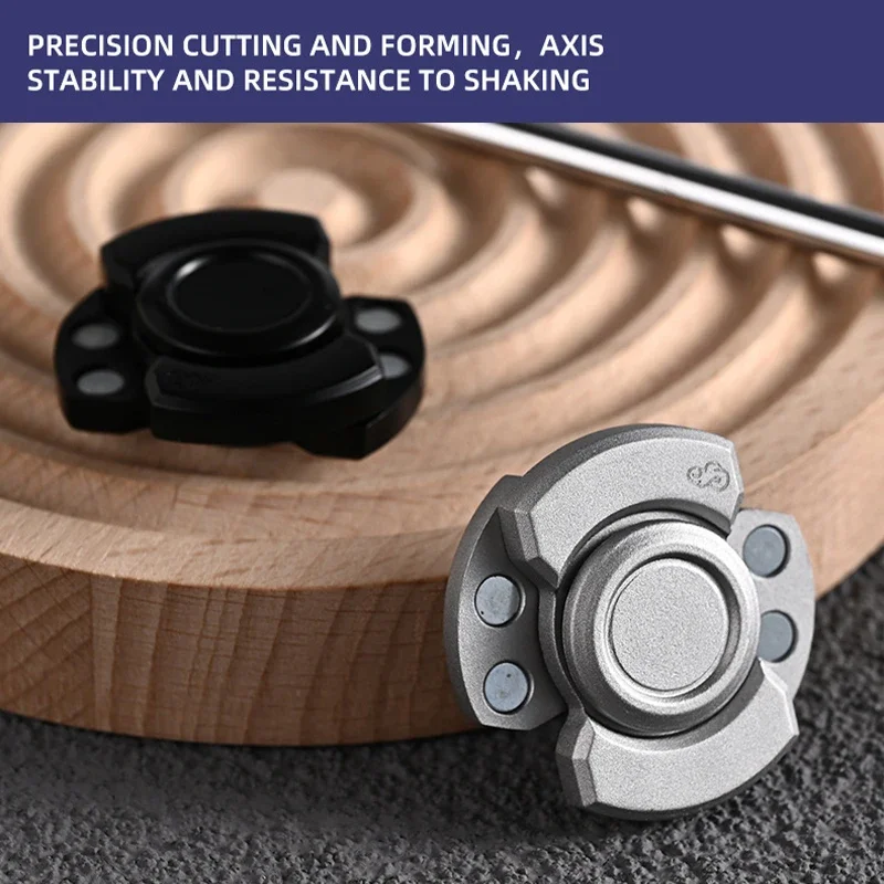 Fidget Spinner magnetico in metallo triplo stile per alleviare lo stress e l'ansia per adulti con ADHD |   Regalo giocattolo Fidget giocattolo EDC per adulti