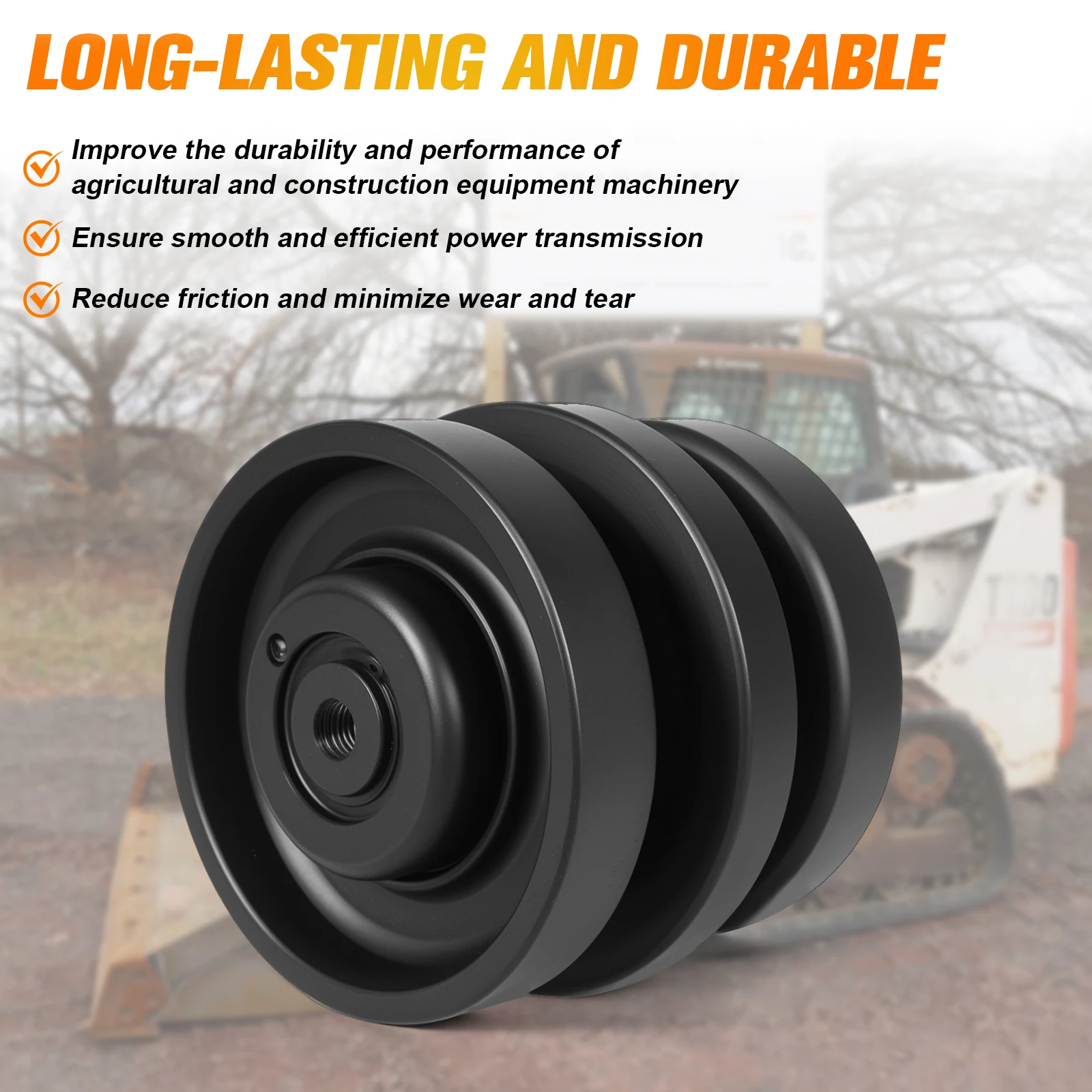 6689371 Bottom Roller Construction Machinery Parts Roller Bottom Track Roller Fits for Bobcat 864 T180 T190 T200 T250 T300 T320