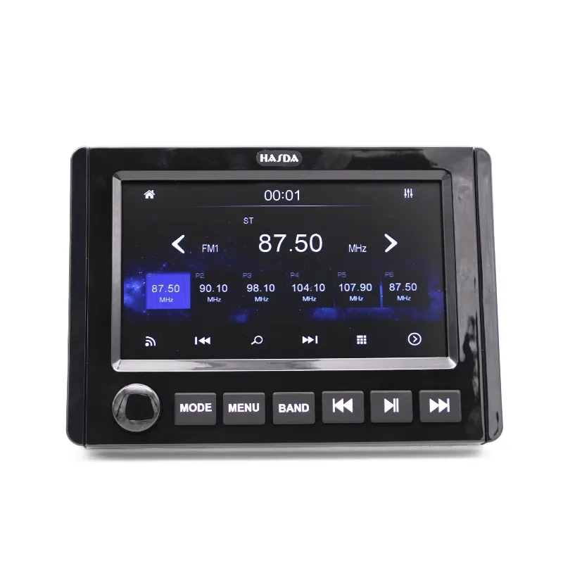 7 Inch Touch Screen MP5 AV Player H‑305 IP66 Waterproof Stereo Radio for Yacht RV ATV UTV Entertainment