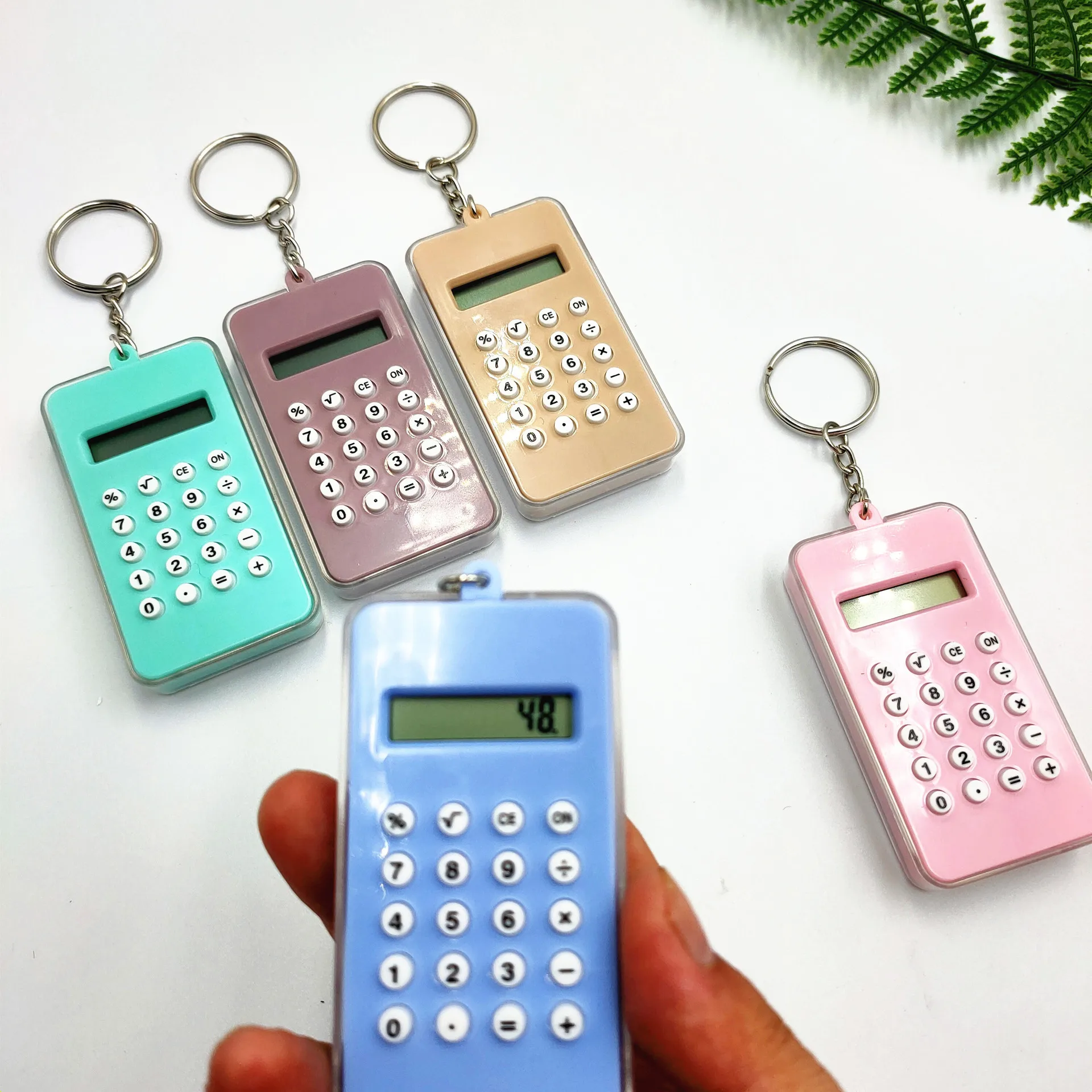 calculator keychain Multifunctional Calculator Creative Convenient Electronic Mini Calculator Bag Charm Keychain for School