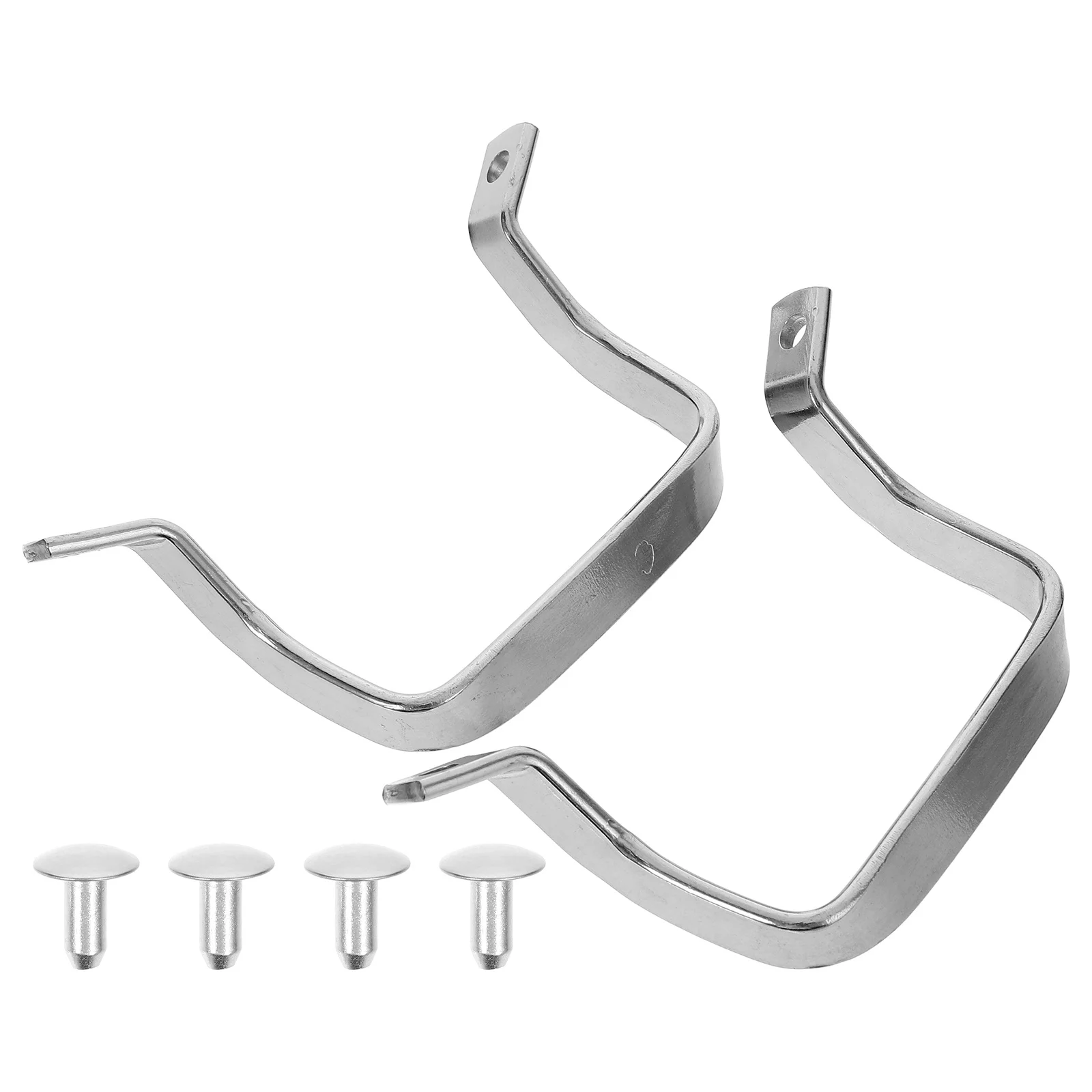 

2pcs Replacement Pot Handle Side Handle For Steam Pan Boiler Anti-Scald Grip Sturdy Practical Kitchen Cookware Part Tool