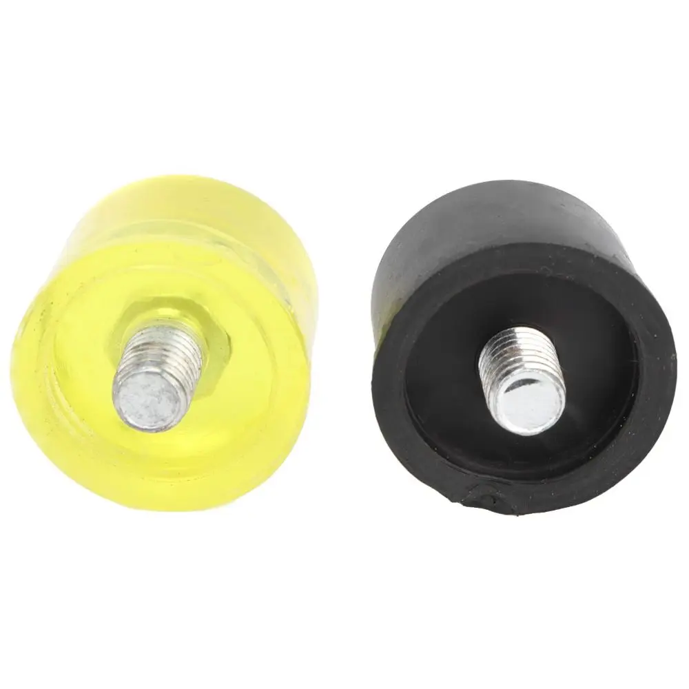 3pcs 25mm Rubber Hammer Head Shockproof Non-Marring Double-Faced Rubber Mallet Non-Slip Handle Rubber Mallet Hammer