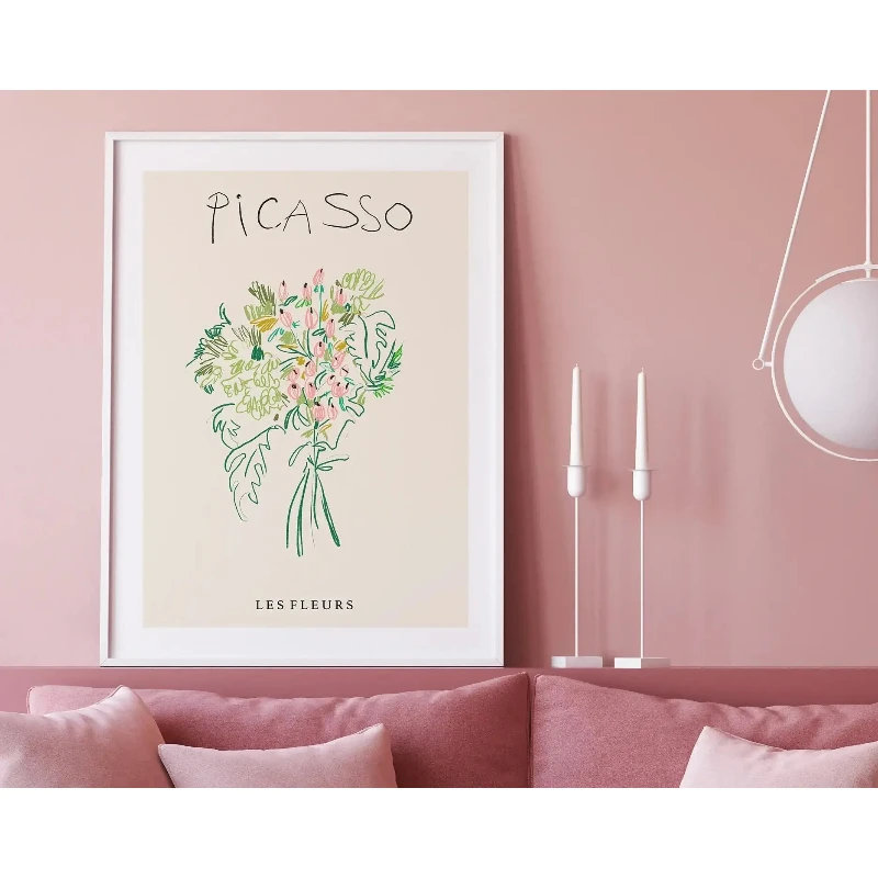 2026 Abstract Flowers Matisse  and Prints Flower Market Matisse Floral Canvas Matisse Botanical Cut Outs Exhibition Painting