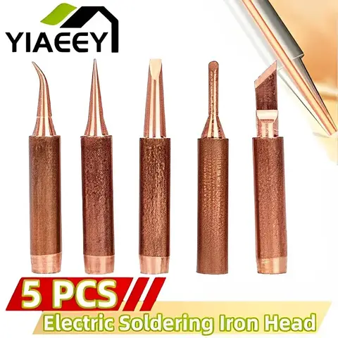 5 st 900M-T Lödkolvsspetsar i ren koppar, blyfria lödspetsar, svetshuvud, BGA-lödverktyg, brännkolv 8 best sales lödkolvspets - №3