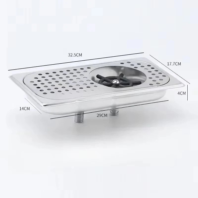 Automatic Stainless Steel Cup Rinser Home Bar Glass Washer Spray Water Filter Tank Tool