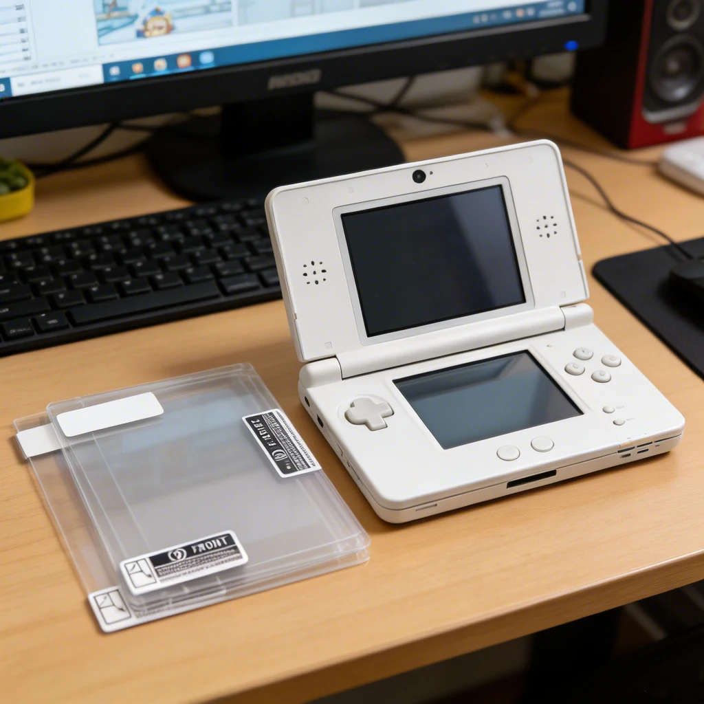 HDClear Displayschutzfolie für Nintendo DS Lite NDSL Kratzfest Anti-Fingerabdruck Weiche PET-Folie Ober- & Unterseite Vollständiger Schutz